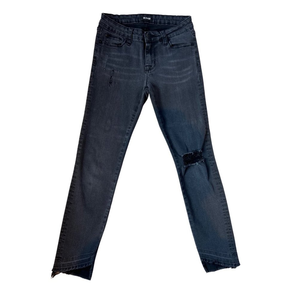 Girls Black Hudson Skinny Jeans Size 14